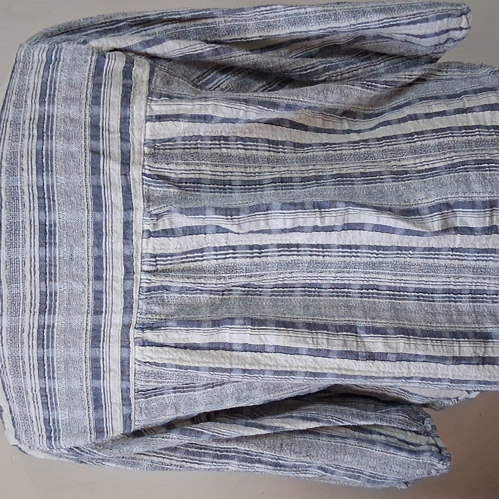 Knox Rose Blue and White Striped Blouse - Picture 2 of 7